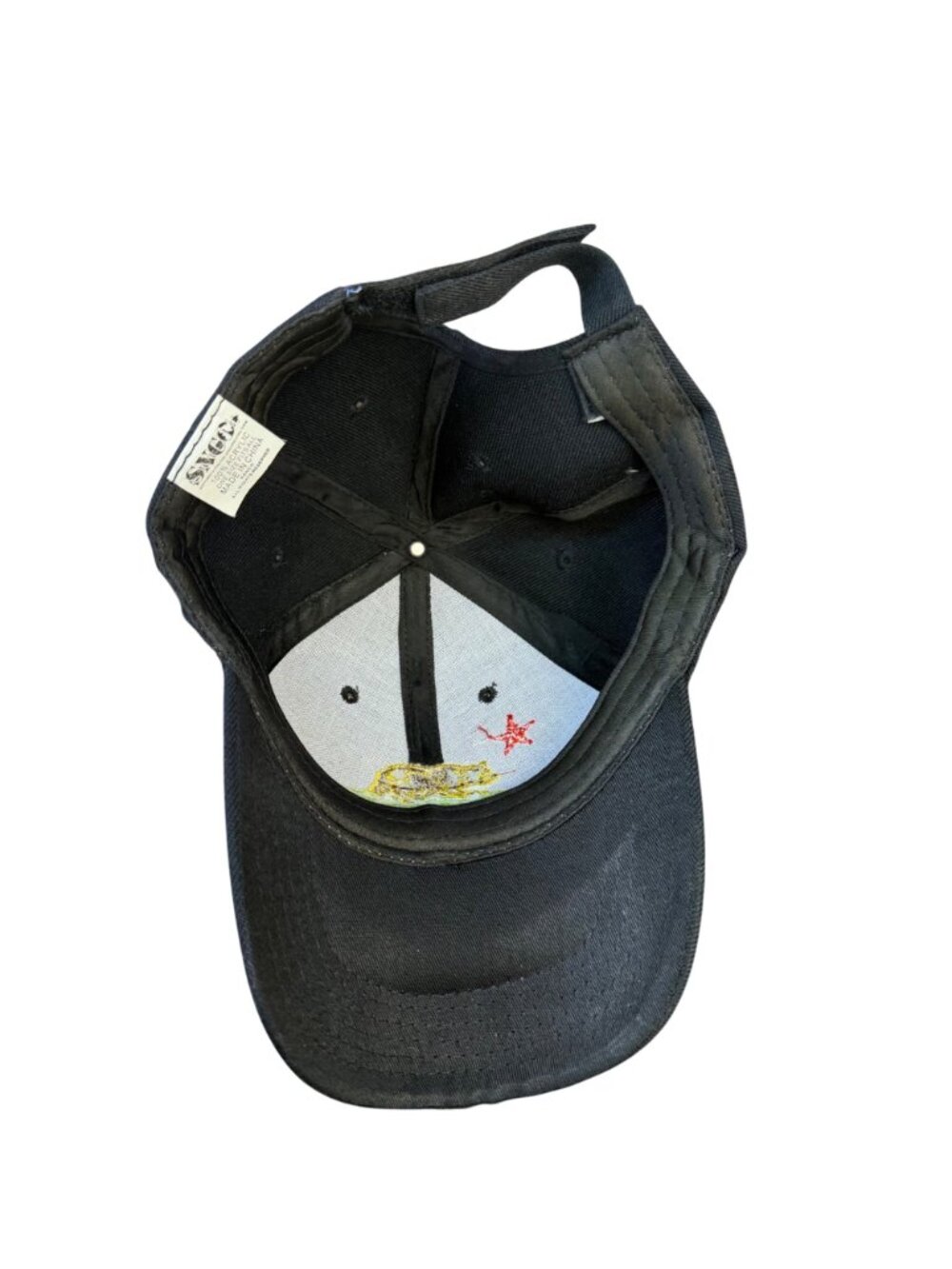 SNCO Unisex Black California Republic Embroidered Cap One Size Adjustable - Picture 6 of 7